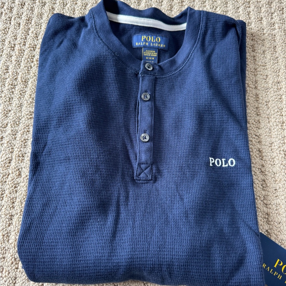 Polo Ralph Lauren Waffle Long Sleeve Top